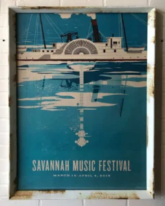 Concert Poster, Savanna Music Festival, A poster of the savannah music festival.