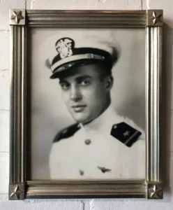 A picture of an old man in uniform.