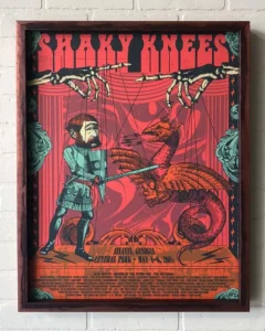 Concert Poster, Shaky Knees, A poster of the shaky knees festival.